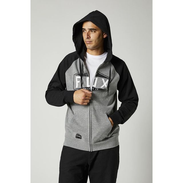 Fox Racing Emblem Zip Raglam Fleece huppari Fox Racing Emblem Zip Raglam Fleece huppari